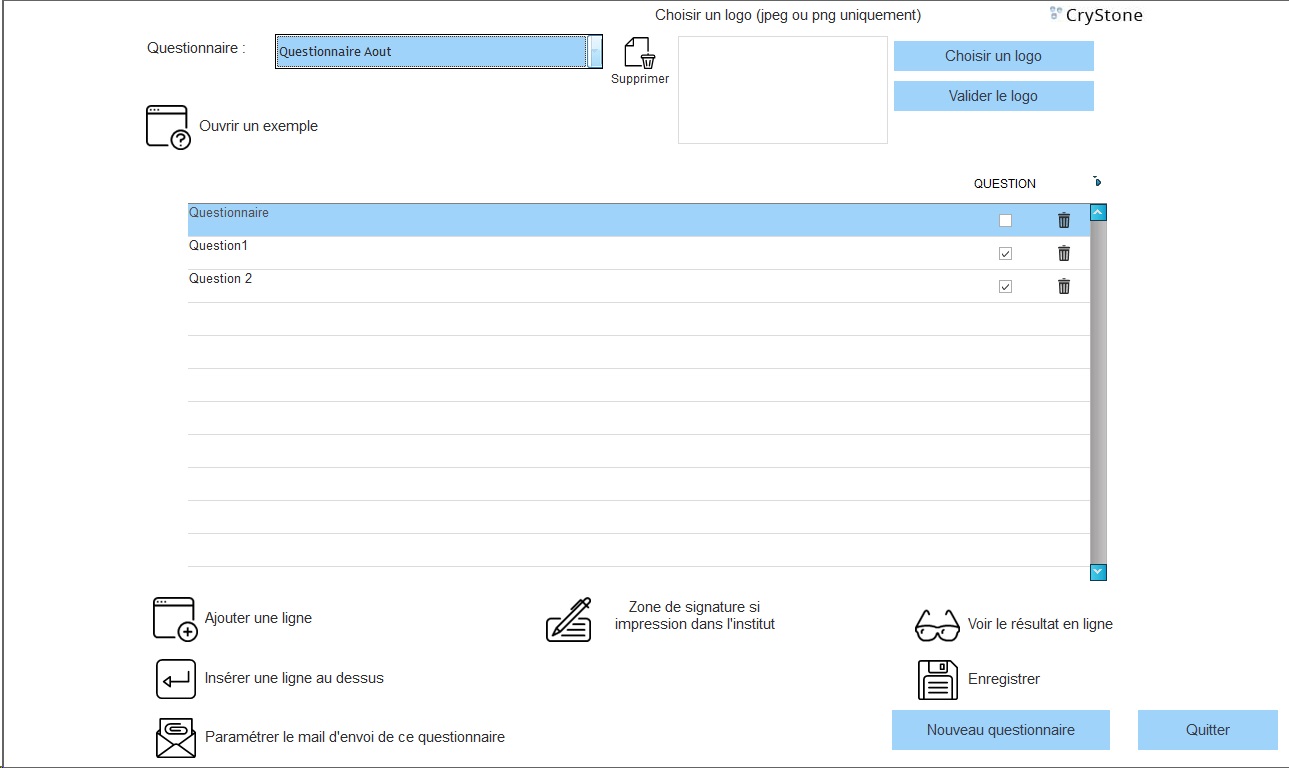 Les questionnaires